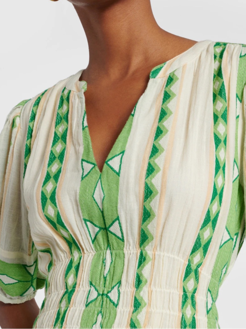 Velvet by Graham & Spencer Lucy patterned cotton minidress - Picture 4 of 10